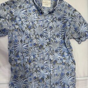 Weatherproof Vintage Men’s Vintage Tropical Button Up Shirt Floral Short Sleeve